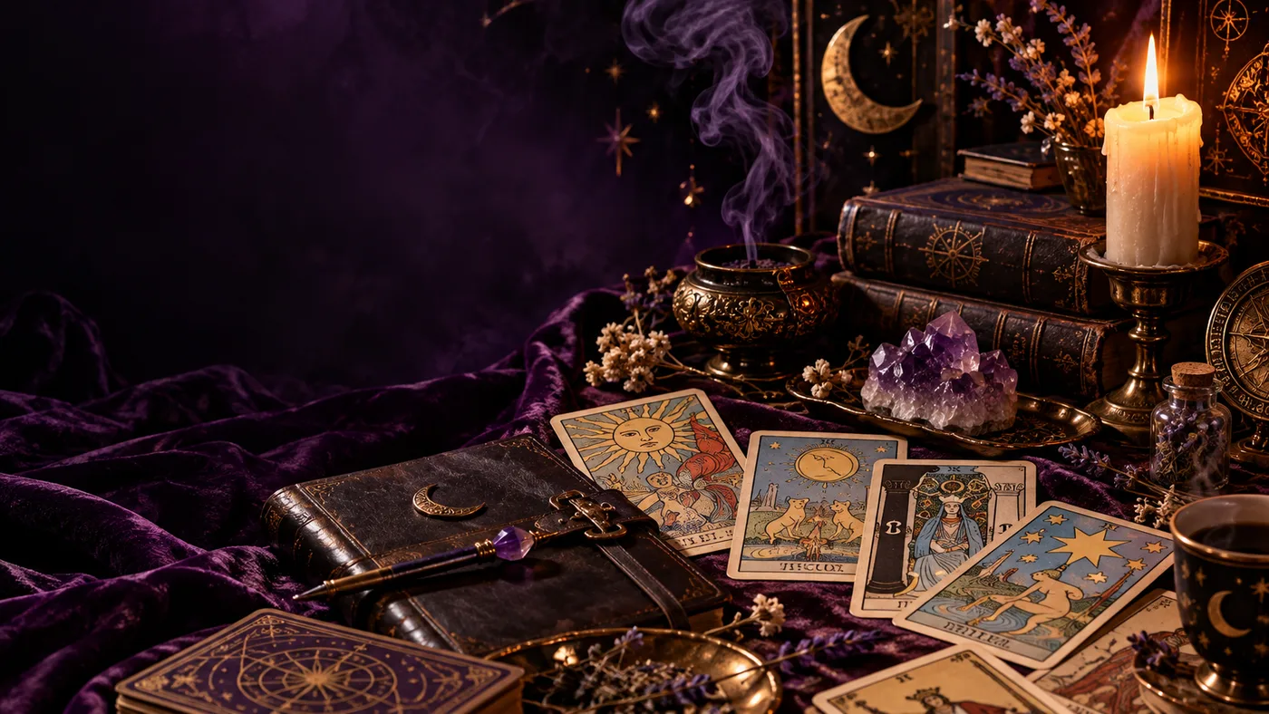 Ambiente de estudos de Tarô Darkpinup Arcana